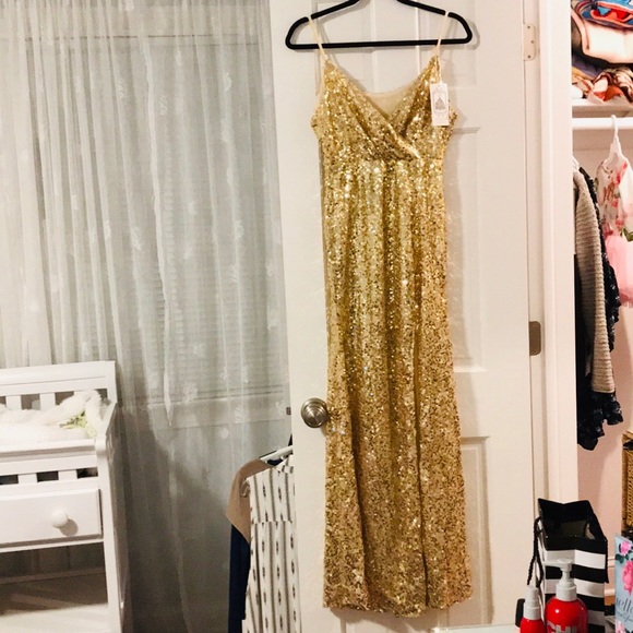 Dresses & Skirts - Gold Sequin Gown